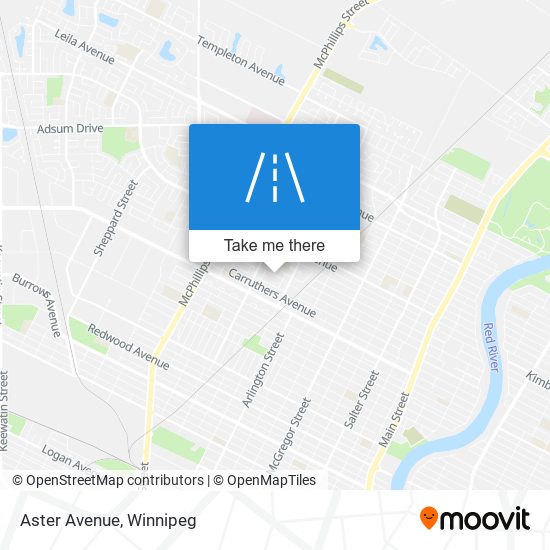 Aster Avenue map