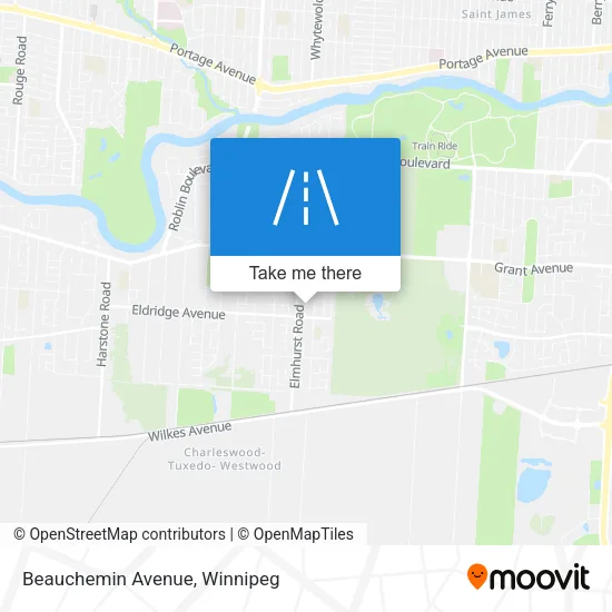 Beauchemin Avenue map