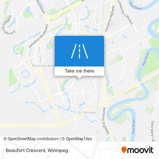 Beaufort Crescent map