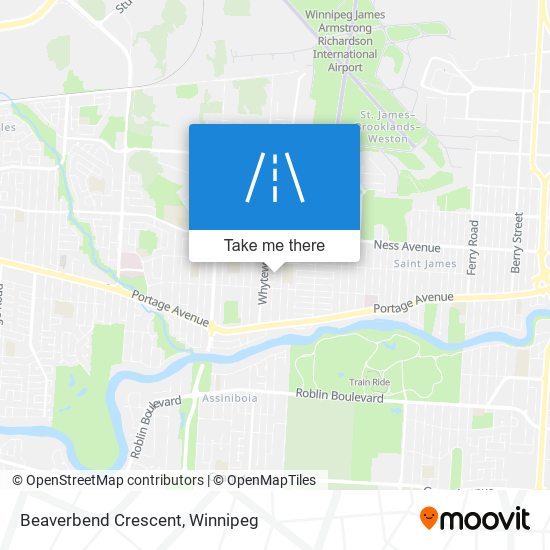 Beaverbend Crescent map