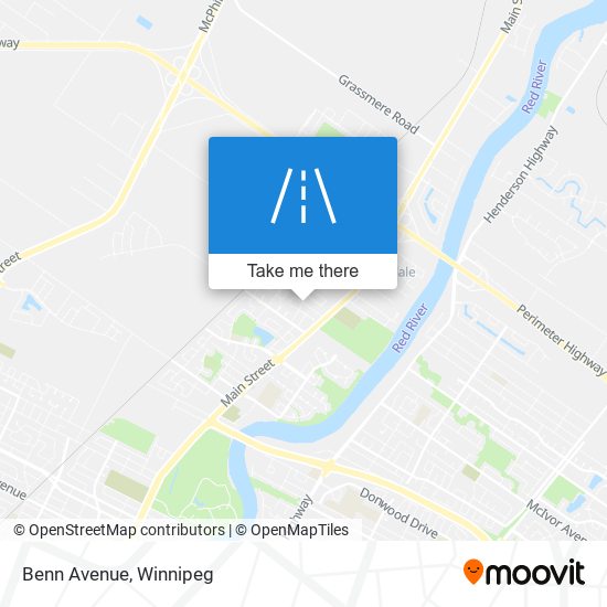 Benn Avenue map