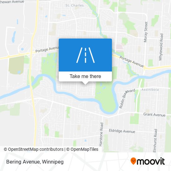 Bering Avenue map