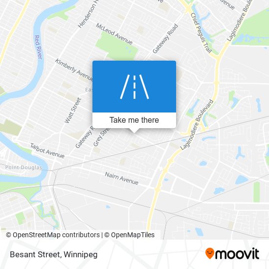 Besant Street map