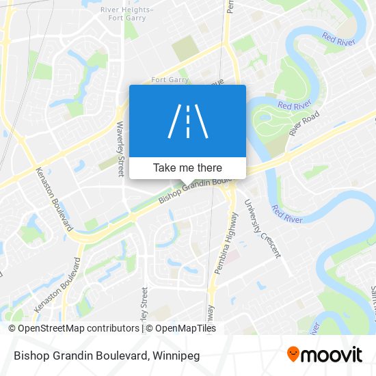 Bishop Grandin Boulevard map