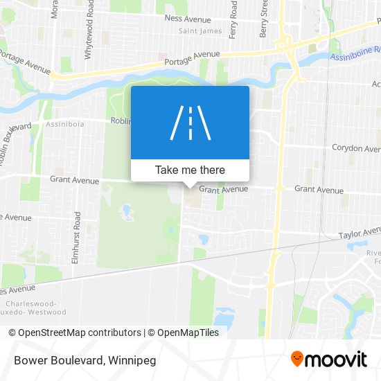 Bower Boulevard map