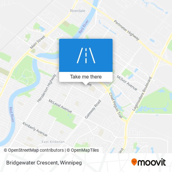 Bridgewater Crescent map