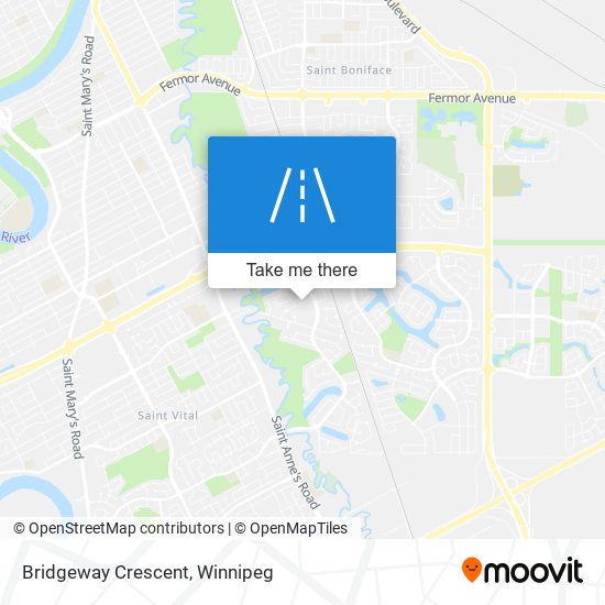 Bridgeway Crescent map