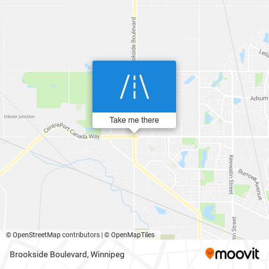 Brookside Boulevard map