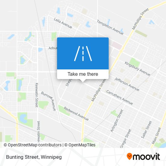 Bunting Street map