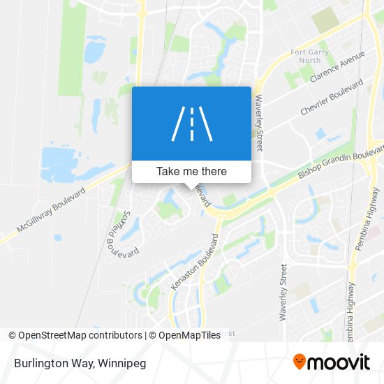 Burlington Way map