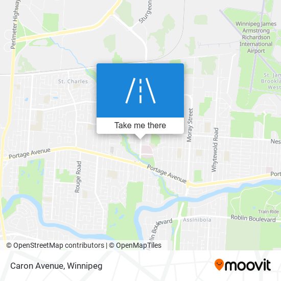 Caron Avenue map