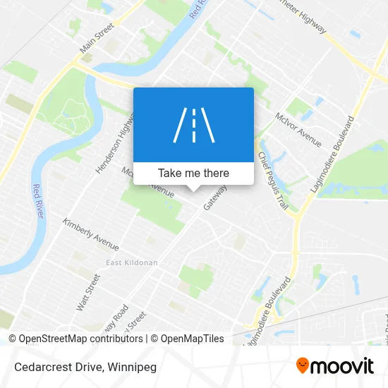 Cedarcrest Drive map