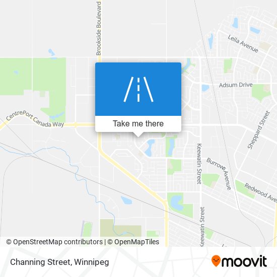 Channing Street map