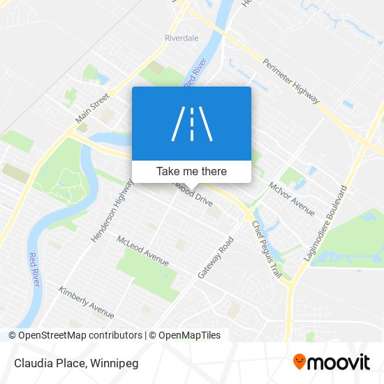 Claudia Place map