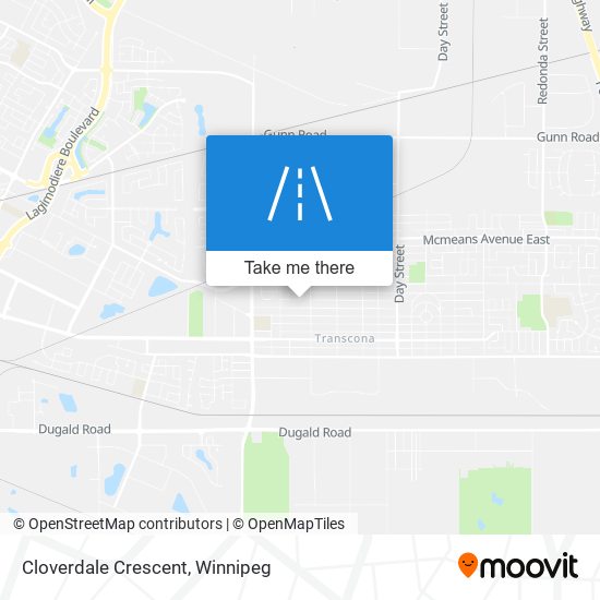 Cloverdale Crescent map