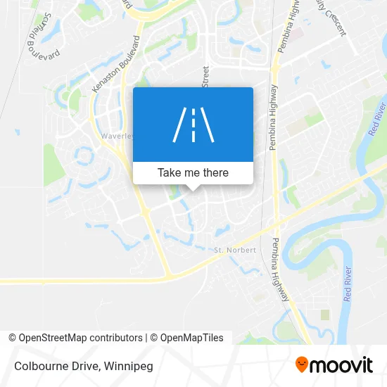 Colbourne Drive map