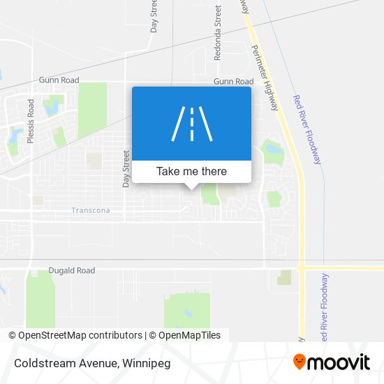 Coldstream Avenue map