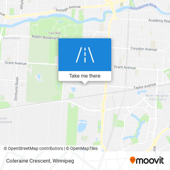 Coleraine Crescent map