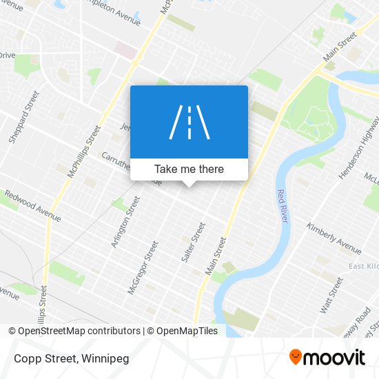 Copp Street map