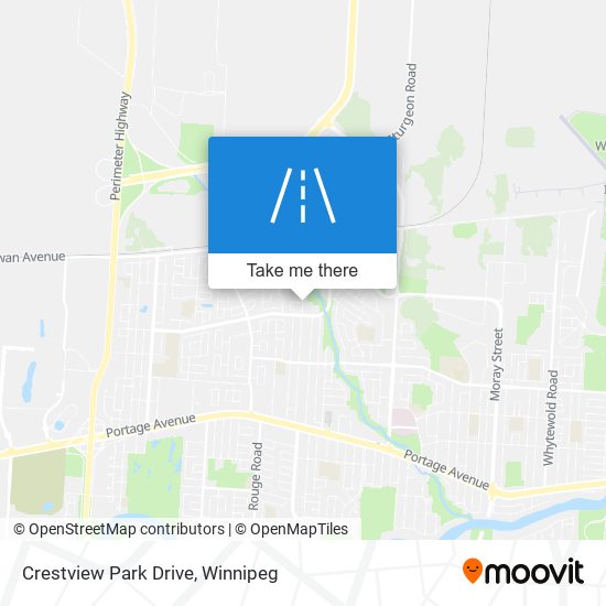 Crestview Park Drive map