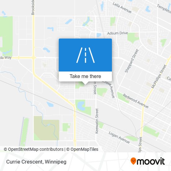 Currie Crescent map