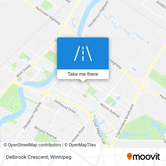 Delbrook Crescent map