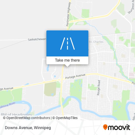 Downs Avenue map