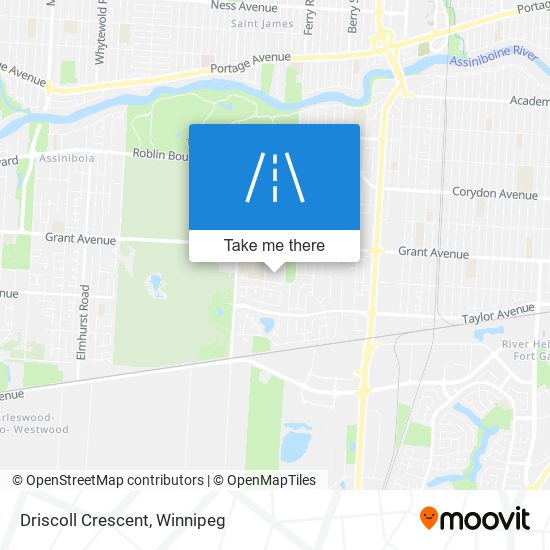 Driscoll Crescent map