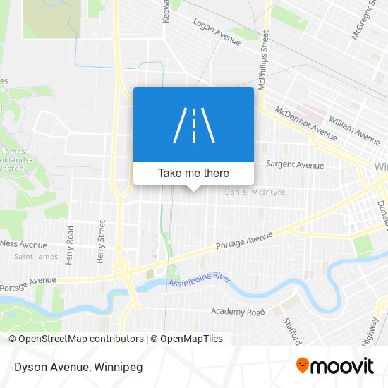 Dyson Avenue map