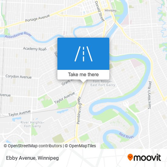 Ebby Avenue map