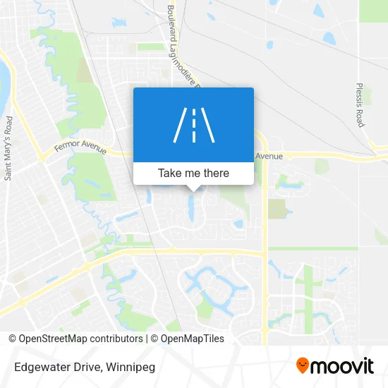 Edgewater Drive map