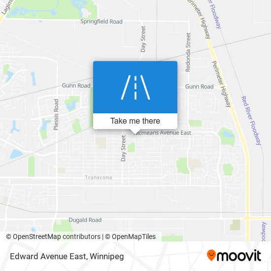 Edward Avenue East map