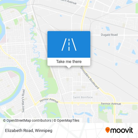 Elizabeth Road map