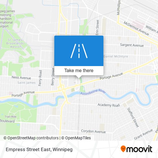 Empress Street East map