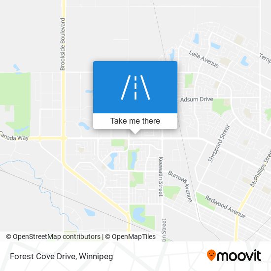 Forest Cove Drive map