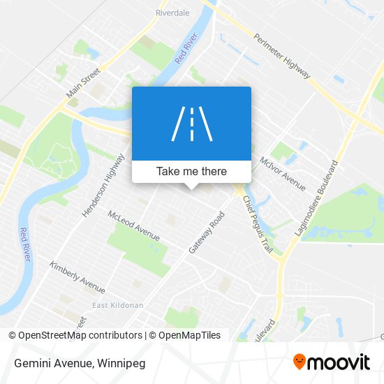 Gemini Avenue map