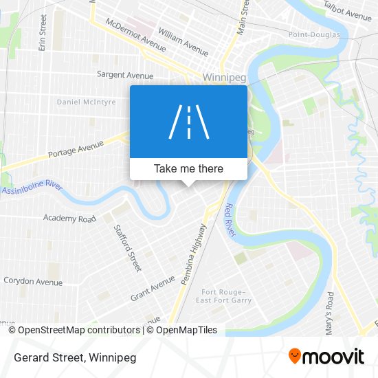 Gerard Street map