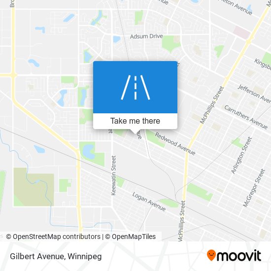 Gilbert Avenue map