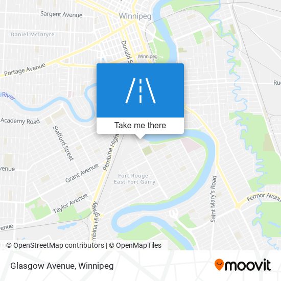 Glasgow Avenue map