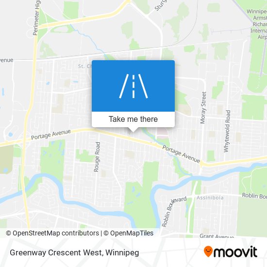 Greenway Crescent West map