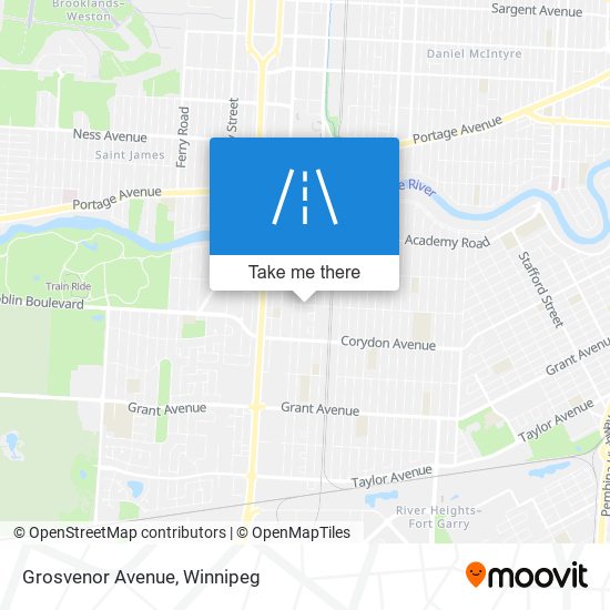 Grosvenor Avenue map