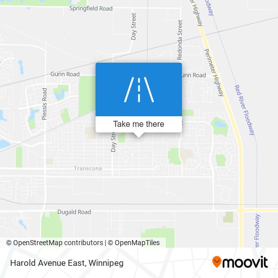 Harold Avenue East map