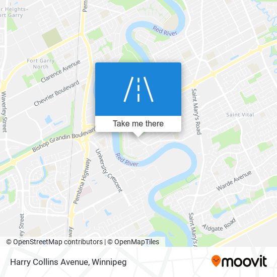 Harry Collins Avenue map