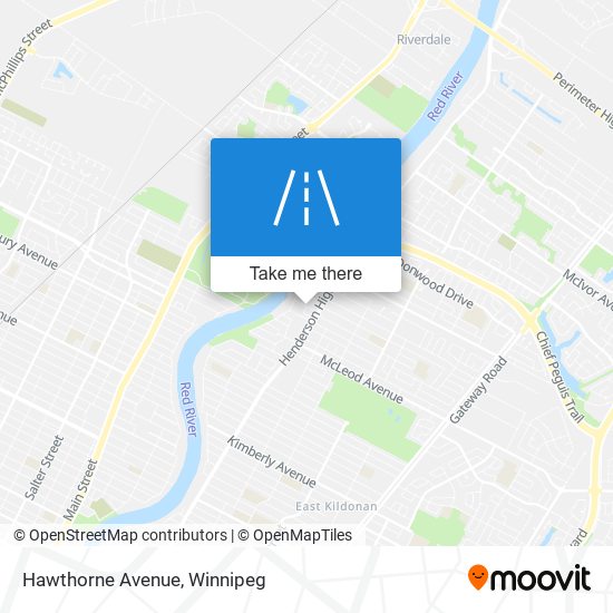 Hawthorne Avenue map