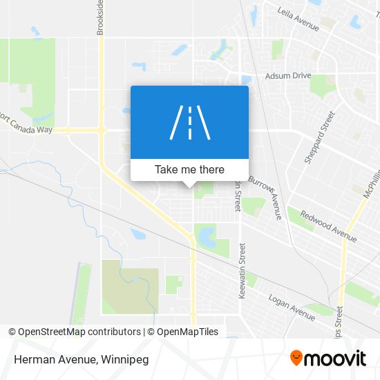 Herman Avenue map