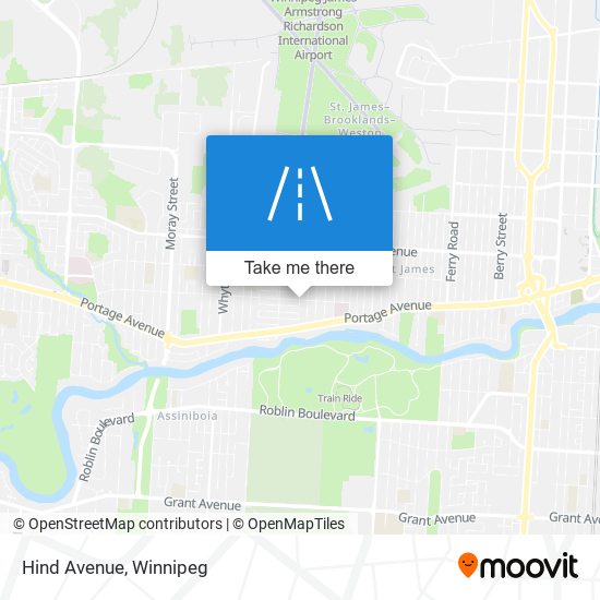 Hind Avenue map