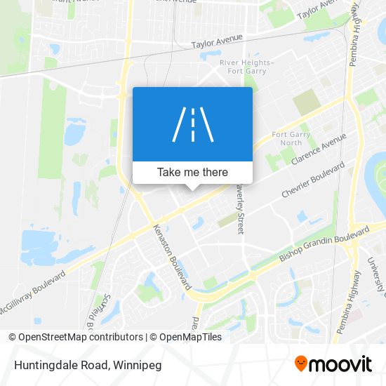 Huntingdale Road map