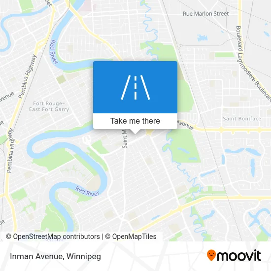 Inman Avenue map