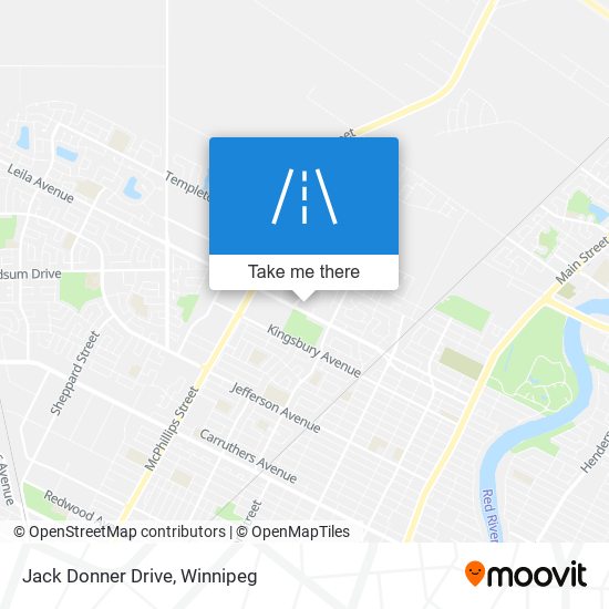 Jack Donner Drive map