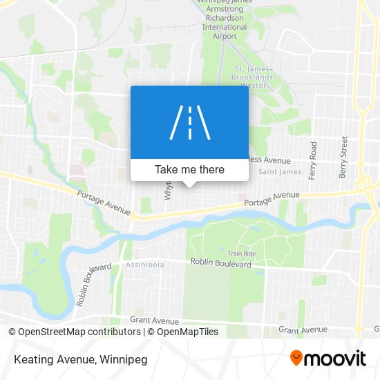 Keating Avenue map